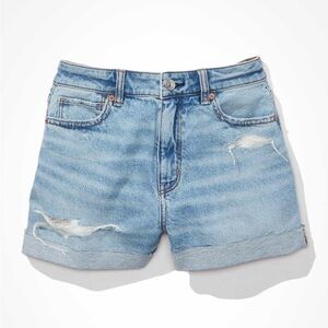 American Eagle Outfitters Blue Jean Shorts Distressed Style
